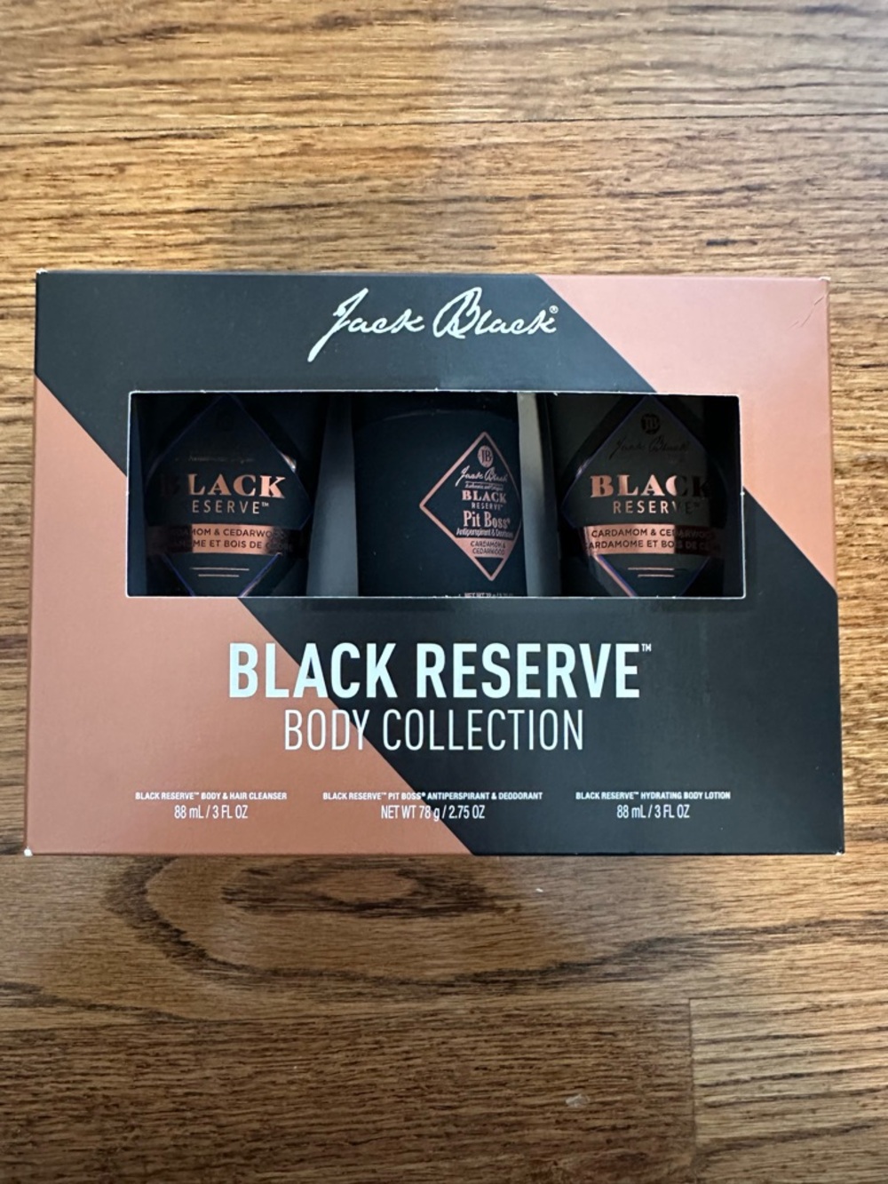Jack Black Black Reserve Body Collection Gift Set Travel Size